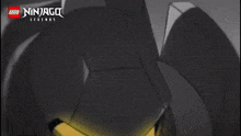 a lego ninjago legends poster with a robot holding a sword