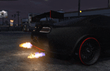 a black sports car with a license plate that says ' rfr ' on it
