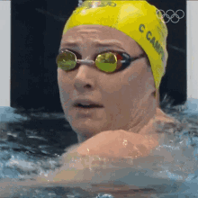 Catching Breath Cate Campbell GIF - Catching Breath Cate Campbell Australia Swimming Team GIFs