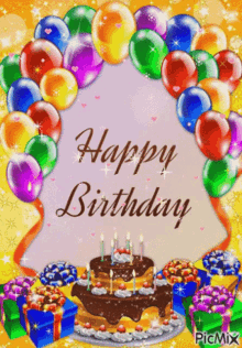 Happy Birthday Hbd GIF - Happy Birthday Hbd Balloons GIFs