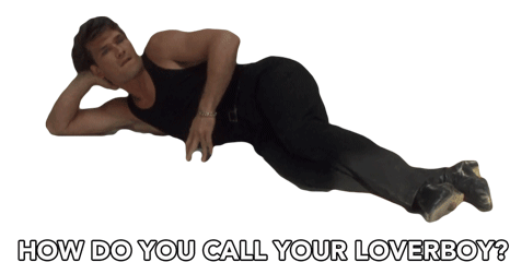 How Do You Call Your Loverboy Patrick Swayze Sticker - How Do You Call Your Loverboy Patrick Swayze Johnny Castle Stickers