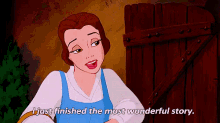 The Most Wunderbar Story GIF - Beauty And The Beast Belle I Just Finished The Most Wonderful Story GIFs