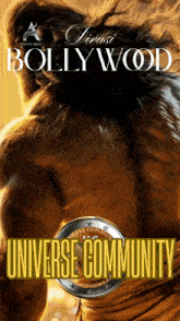 a poster for bollywood universe community with a monkey