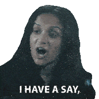 a woman says this is my life with a sticker on her face