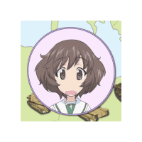 a cartoon drawing of a girl with a cross on her shirt