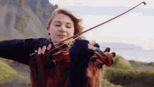 Playing Violin Taylor Davis GIF - Playing Violin Taylor Davis Legendary Guardian GIFs