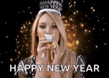 Candice Swanepoel Happy New Year GIF - Candice Swanepoel Happy New Year Celebration GIFs