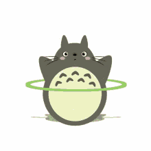 Totoro Hula Hoop GIF - Totoro Hula Hoop Bien GIFs