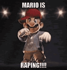 Super Mario Mario Is Rapping GIF - Super Mario Mario Is Rapping Rapper GIFs