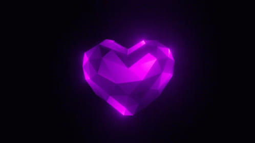 purple crystal heart wallpaper