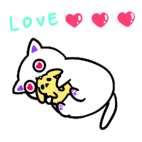 Cute Cat Sticker - Cute Cat White Stickers