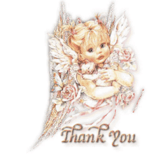 Thank You Angel GIF - Thank You Angel Flowers GIFs