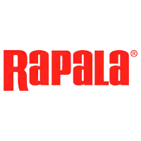 a red rapala logo with a r on it