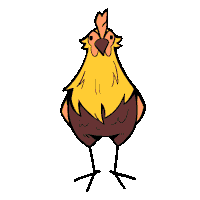 Chicken Spin Sticker