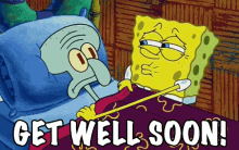 Get Well Soon GIF - Get Well Soon Spongebob Care GIFs