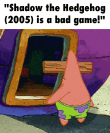 shadow the hedgehog ( 2005 ) is a bad game ! "
