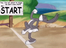 You Not Going To Argue Don'T Start GIF - You Not Going To Argue Don'T Start Bugs Bunny GIFs