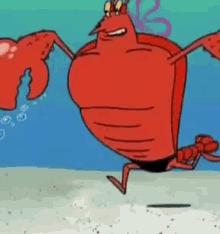 Larry The Lobster Flex GIF - Larry The Lobster Flex Muscle GIFs