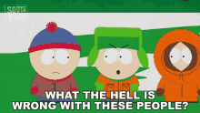 What The Hell Is Wrong With These People Stan Marsh GIF - What The Hell Is Wrong With These People Stan Marsh Kenny Mccormick GIFs