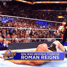 Roman Reigns Paul Heyman GIF - Roman Reigns Paul Heyman Universal Champion GIFs