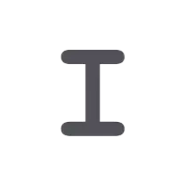 a logo for a company called em with two dots on it