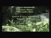 a screen shows a list of screen programming and effects and title programming