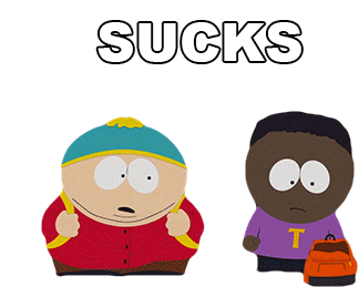 Sucks South Park Sticker - Sucks South Park Eric Cartman Stickers