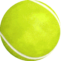 Tennis Tennis Ball Sticker - Tennis Tennis Ball Sports Stickers
