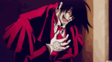 hpw alucard hellsing laughing hysterically hilarity