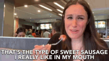 Thats The Type Of Sweet Sausage I Really Like In My Mouth Sausage GIF - Thats The Type Of Sweet Sausage I Really Like In My Mouth Sausage Eating GIFs