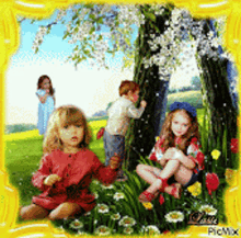 Sparkling Flowers GIF - Sparkling Flowers Child GIFs