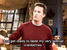 Chandler Cranberries - Thanksgiving GIF - Cranberry Sauce Chandler Friends GIFs