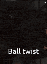 a cartoon character behind bars with the words ball twist