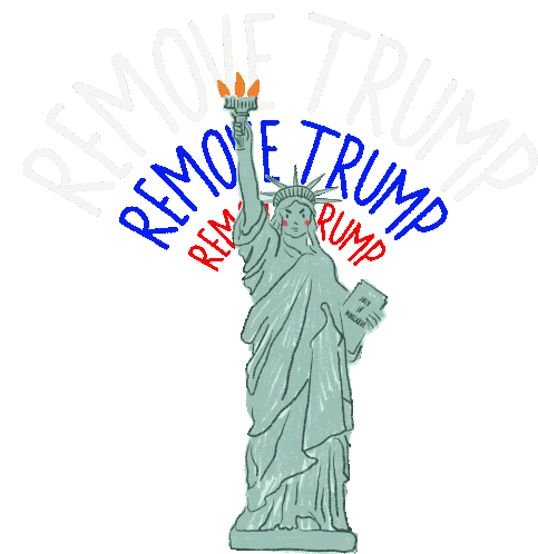 Remove Trump Statue Of Liberty Sticker - Remove Trump Statue Of Liberty Lady Liberty Stickers
