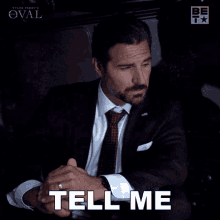 Tell Me Hunter Franklin GIF - Tell Me Hunter Franklin The Oval GIFs