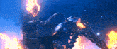 a ghost rider is riding a motorcycle with flames coming out of his head