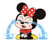 crying minnie mouse tears sad sorry