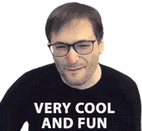 Very Cool And Fun Pleasant Sticker - Very Cool And Fun Pleasant Its A Good Time Stickers