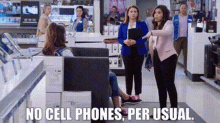 Superstore Amy Sosa GIF - Superstore Amy Sosa No Cell Phones GIFs