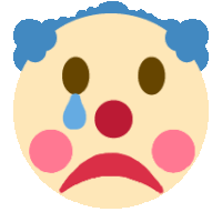 Sad Clown Sadclown Sticker - Sad Clown Sadclown Bssadclown Stickers