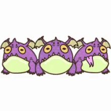 triplets purple