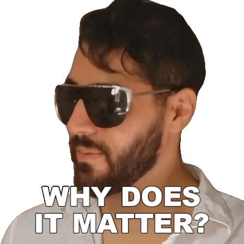 Why Does It Matter Rudy Ayoub Sticker - Why Does It Matter Rudy Ayoub Notrudyayb Stickers