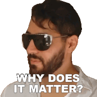 Why Does It Matter Rudy Ayoub Sticker - Why Does It Matter Rudy Ayoub Notrudyayb Stickers