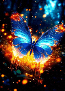 Mariposa Azul GIF