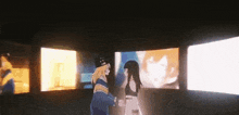 Jellyfish Can'T Swim At The Night Anime GIF - Jellyfish Can'T Swim At The Night Anime Hug GIFs