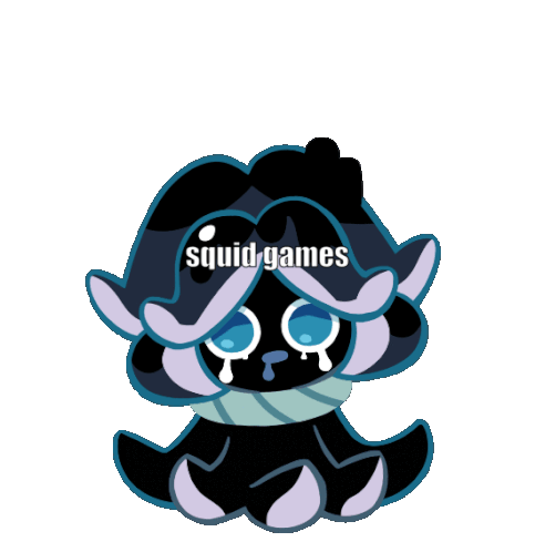Squid Games Squid Ink Cookie Sticker - Squid Games Squid Ink Cookie Crk Stickers