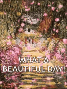 What Abeautiful Day Flowers GIF - What Abeautiful Day Flowers Sparkle GIFs