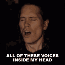 All Of These Voices Inside My Head Pellek GIF - All Of These Voices Inside My Head Pellek Devil Trigger Cover GIFs