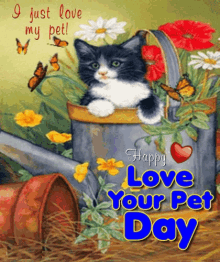 Love Your Pet Day Happy Love Your Pet Day GIF - Love Your Pet Day Happy Love Your Pet Day GIFs