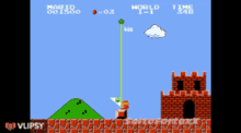 Mario Super Mario Bros GIF - Mario Super Mario Bros Flag GIFs